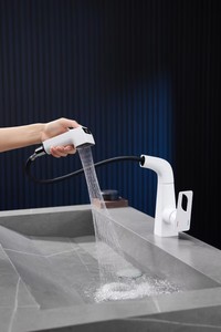 Robinet <span class=keywords><strong>de</strong></span> lavabo extractible <span class=keywords><strong>haut</strong></span> <span class=keywords><strong>de</strong></span> <span class=keywords><strong>gamme</strong></span> HONGDEC avec affichage numérique, hauteur réglable, pour salle <span class=keywords><strong>de</strong></span> bain - Product Image 4