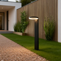 Lampes solaires murales à LED en aluminium moulé sous pression, étanches IP44, à faisceau large 360°, rechargeables et à intensité variable pour jardin