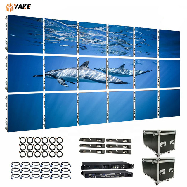 Yake Factory Cabinet P2.6 2.9 3.9 mm Led Video Wall System Package Indoor Curved Rental Display Exhibition Stage Screen Panel