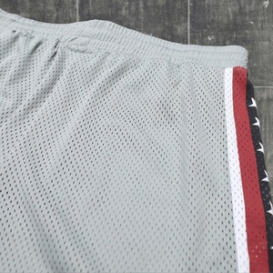 Custom Men's Mesh Shorts Sublimation Printed Pattern Street Style Breathable <b>Elastic</b> Waist Side Stripe Shorts - Product Image 5