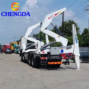 Nueva grúa usada <span class=keywords><strong>de</strong></span> carga automática <span class=keywords><strong>de</strong></span> 2 3 4 ejes <span class=keywords><strong>de</strong></span> 20 pies y 40 pies, cargador lateral <span class=keywords><strong>de</strong></span> contenedor, semirremolque, remolques elevadores laterales a la venta - Product Image 4