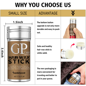 GOIPLE cera de pelo roto Slick Stick Control Flyaway Gel pelucas borde acabado sólido estilo pomada para Bang textura suavizante Frizz - Product Image 6