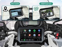 Carplay étanche 1080P 5 pouces WiFi sans fil Android-Auto DVR moniteur Dash Cam GPS Navigation TPMS