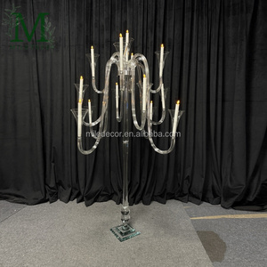 Grand lustre en cristal de haute qualité avec plusieurs bras pour les fournitures de mariage, décoration de table, centre de table - Product Image 3