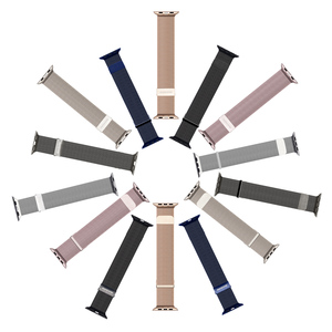 สายนาฬิกาที่เหมาะกับ Apple Watch สายมิลานแบบความหนาแน่นสูง iWatch สายโลหะแม่เหล็กคู่ของ Apple สายนาฬิกาสำหรับธุรกิจ - Product Image 2