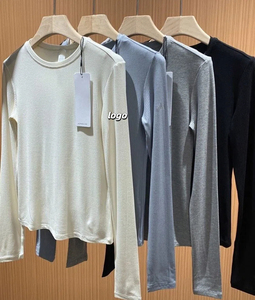 Droma Pakaian Olahraga Berkualitas Tinggi Set Solid Bernapas Baru untuk Wanita Kebugaran Latihan Yoga Desainer AL Sportswear - Product Image 4