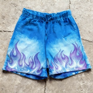 Custom Loose Casual Men's <b>Shorts</b> Design Cotton Streetwear Acid-washed Pattern Printed Heavyweight Sports Oversized <b>Shorts</b> Men - Product Image 2