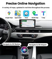 Interface sans fil CarPlay et Android Auto pour Audi 2014-2021 B9 8.3'' Navigation Android Auto Mirror Link Airplay