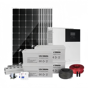Système solaire hybride hors réseau et connecté au réseau à haut rendement et économique, ensemble complet 12KW 15KW 16KW - Product Image 3