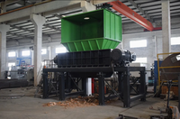 Broyeur à double arbre Nanjing Shengzhong, moteur 75 kW, ligne de production automatique de recyclage des déchets pour matelas