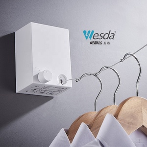 WESDA Corde à <span class=keywords><strong>linge</strong></span> rétractable réglable <span class=keywords><strong>pour</strong></span> l'intérieur/l'extérieur Corde de séchage <span class=keywords><strong>pour</strong></span> l'intérieur/l'extérieur <span class=keywords><strong>pour</strong></span> un séchage pratique - Product Image 2