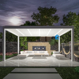 Pérgola Retráctil de Lujo con Revestimiento en Polvo WPC Sweet Home <span class=keywords><strong>Mia</strong></span>, Ecológica, Soportes para Pantalla, Fácil de Montar, Impermeable - Product Image 3