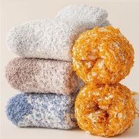 Chaussettes en peluche pour hommes-Chaussettes colorées chaudes et douces pour l'hiver à l'intérieur
