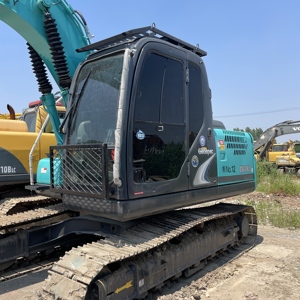 รถขุดขนาดกลาง 14 ตัน มือสอง Kobelco SK140LC แบบตีนตะขาบ พร้อมปั๊ม PLC เกียร์ และลูกปืน - อุปกรณ์ก่อสร้างสำหรับงานขุด - Product Image 2