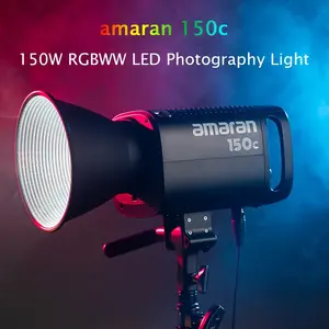Luz LED Aputure <span class=keywords><strong>Amaran</strong></span> 150C/300C RGBWW de Estudio a Todo Color para Fotografía y Video con Montura Bowens DC para Transmisión en Vivo y Grabación de Video - Product Image 2