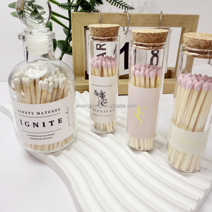 Wooden Matchsticks <strong>in</strong> Bottle Candle Aromatherapy New Custom Colorful <strong>Match</strong> Sticks <strong>in</strong> Glass <strong>Jar</strong> Bottle <strong>Matches</strong> - Product Image 5