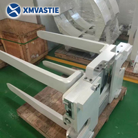 Pince à fourches pour chariot élévateur XMVASTIE ISO Classe III 2,3T/2300kg 360 °   Verrou de sécurité pour l'industrie du recyclage et du changement de palettes rotatives