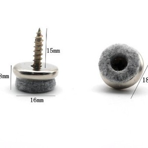 Felt Screw <b>Pads</b> For Furniture Legs Metal Iron Plating Noise Reduction Modern Simple Design - Product Image 3