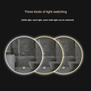 <span class=keywords><strong>Miroir</strong></span> intelligent de salle de bain à LED avec écran tactile, anti-buée, éclairage intégré, design moderne, indice de protection IP44, <span class=keywords><strong>miroir</strong></span> intelligent mural pour salle de bain - Product Image 2