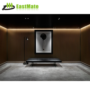 Hiện đại 3D tường trang trí nội thất tấm kết cấu gỗ sồi rãnh khách sạn phòng ngủ ngoài trời đồ nội thủ-rắn trang trí wallchair nhà hàng bảng - Product Image 5