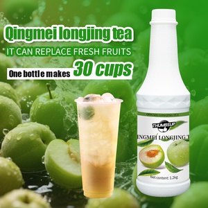 Concentrado de té de ciruela verde Longjing al mejor valor, sabor a polvo de fruta Natural para batidos, botella de ingredientes Boba saludables - Product Image 4