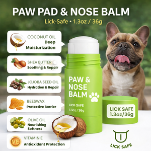 Private Label Lick Safe Dog Paw Balm, All Natural Pad & Nose Protector for <b>Snow</b> <b>Salt</b> Pavement, Pet & Horse Care - Product Image 3