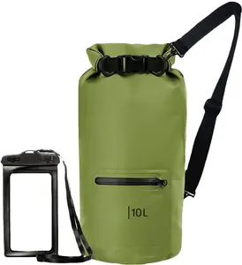 Manufacture Wholesale Hiking Camping Sling Waterproof Dry Bag 10l For Kayaking Beach Rafting Boating