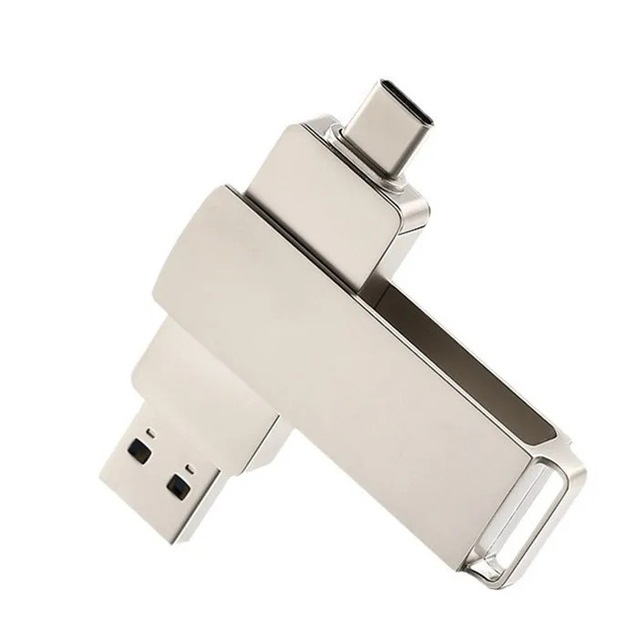 High Quality Free Laser Logo 2TB Steel Type-C Micro USB OTG Flash Drive 3.0 with 2-Year Warranty