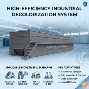 Planta <span class=keywords><strong>de</strong></span> Tratamiento <span class=keywords><strong>de</strong></span> Aguas Residuales Integrada para Eliminación <span class=keywords><strong>de</strong></span> Colores Fuertes, Equipo Industrial para el Tratamiento <span class=keywords><strong>de</strong></span> Aguas Residuales <span class=keywords><strong>de</strong></span> Tinturías Textiles - Product Image 6