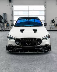 Kit carrosserie en fibre de carbone sèche MSY pour <span class=keywords><strong>Mercedes</strong></span>-Benz <span class=keywords><strong>S63</strong></span> <span class=keywords><strong>AMG</strong></span> 2024+ - Lèvre avant en fibre de carbone, jupe latérale, diffuseur arrière, spoiler, capot, kit carrosserie - Product Image 4