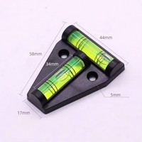 Niveau à bulle en T REALMAX à faible coût, outils de mesure portables en plastique, mini niveau à bulle en T double sens