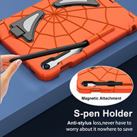 Étui antichoc robuste pour Samsung Tab S10 Lite S10 FE S9 FE S9 11 avec support pliable, bandoulière et porte-stylo, motif Anime pour enfants
