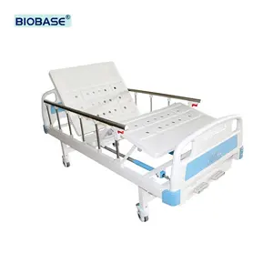 バイオベース病院用ベッド高品質冷間圧延鋼手動調整医療病院用ベッド