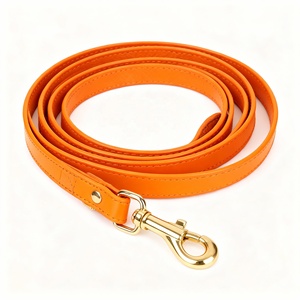 120cm suave y fuerte buena elasticidad mascota plomo lujo perro correa de cuero al por mayor correa de perro de cuero con excelente sensación de la mano - Product Image 2