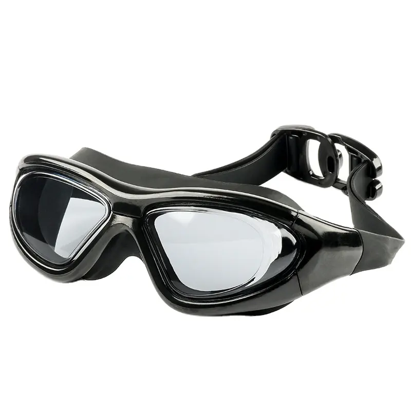 2021 Nieuwe Type Groothandel Waterdichte En Anti-Fog Volwassen Zwembril Siliconen Anti Fog Bril Pc Lens