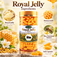 Gélules de Gelée Royale – Complément Alimentaire Nutritionnel pour Adultes – Formule de Gelée Royale – OEM ODM Marque Privée Vente en Gros