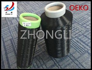 100% đen <span class=keywords><strong>Polyester</strong></span> <span class=keywords><strong>dty</strong></span> 150D/48F SD Nim/Anh ấy <span class=keywords><strong>DOPE</strong></span> nhuộm ddb sợi-zhongli thương hiệu - Product Image 4