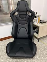 Sièges de course universels réglables de luxe en PVC noir JBR1088, non étanches, pour simulateur de course automobile