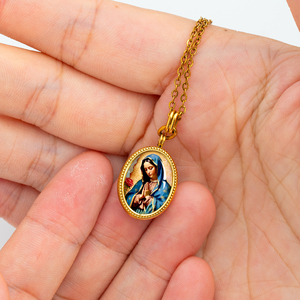 Liontin pohon GIVELUCK Life Gambar perhiasan Keagamaan "Wanita kami Guadalupe" pola khusus untuk konsultasi grosir - Product Image 3