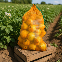 Sacs en filet pour pommes de terre personnalisés, sacs en maille tubulaire respirante en PP pour l'emballage agricole d'oignons, de bois de chauffage, d'arachides, de carottes, de choux, de fruits, de maïs