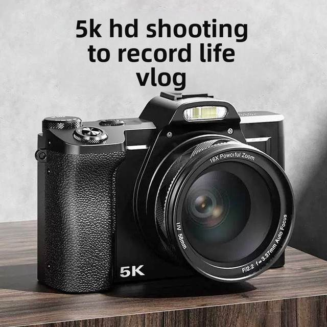 Cross-border Wholesale 5K-resolution CMOS Mirrorless Digital Camera Electronic Stabilization for Home Use Perfect for Students'