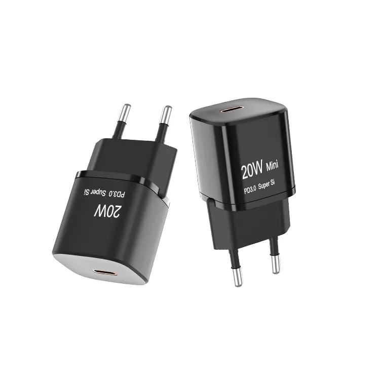 USB c type quick wall charger EU UK US pin 20w pd charger