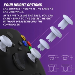 EXtremeRate ThumbsGear V3 Blanc DIY Joysticks interchangeables réglables en hauteur pour manette Xbox Series X S - Product Image 2