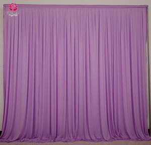 FBJ044-크레이프 주름 화이트 블랙 네이비 아이보리 웨딩 배경 커튼 얼음 실크 소재 - Product Image 5