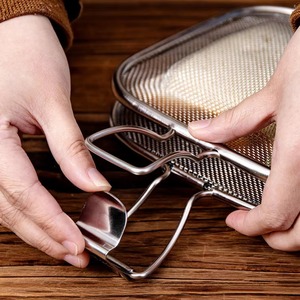 Máquina para hacer sándwiches de acero inoxidable, prensa para panini, molde para tostar pan, clip de malla, máquina para desayunos, herramientas para hornear pasteles en el horno de cocina - Product Image 3