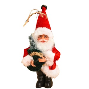 Handmade Small Fabric Santa Claus Doll Ornament Cross-Border Hot-Selling Standing <b>Figure</b> for Mall Windows <b>Christmas</b> Gift - Product Image 5