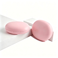 Boîte à coussin d'air vide rose de 15 g avec miroir pour fond de teint BB