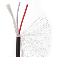 Venta al por mayor a granel 2x1,0 Sqmm 17AWG OFC Cable de cobre Sonido de escenario profesional Par trenzado Cable de altavoz Speakon para micrófono