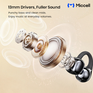 Audífonos Inalámbricos Miccell 2 en 1 6.0 con Auriculares Intrauditivos y Auriculares Abiertos para iPhone y Xiaomi - Product Image 4