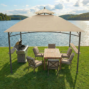 Tonnelle de jardin élégante à toit rond, directement de l'usine, auvent incurvé de luxe <span class=keywords><strong>pour</strong></span> cuisine extérieure, best-seller - Product Image 3